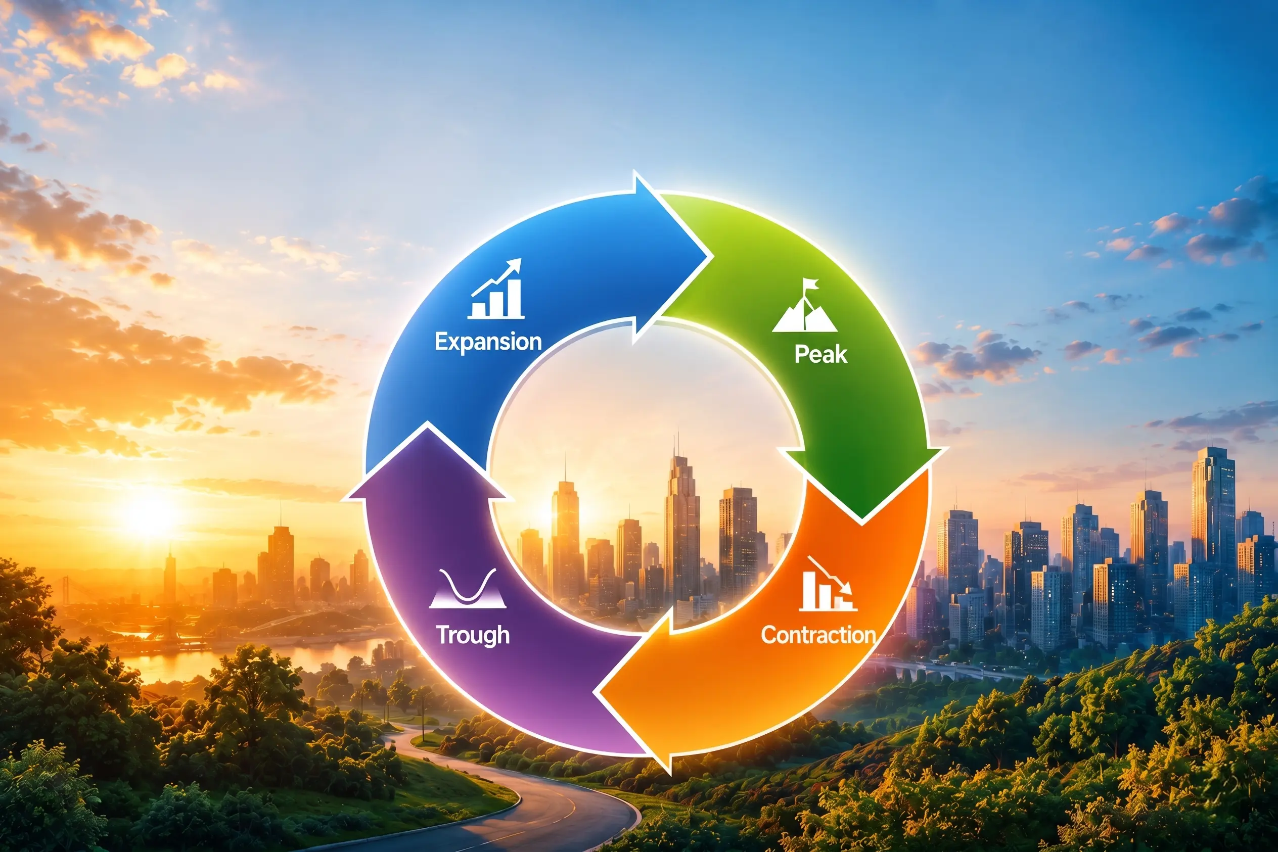 Sample Working Icon What Are Economic Cycles? Phases, Stages and Evolution